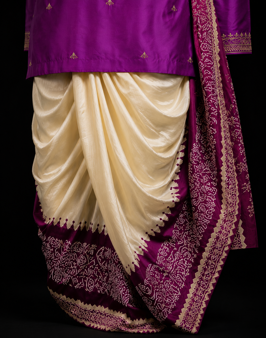 Royal Orchid Embroidered Kurta Set
