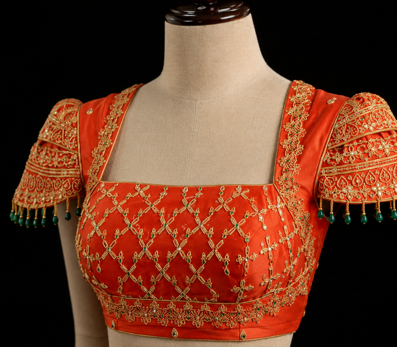 Vermillion Zerdousi Lehenga Set