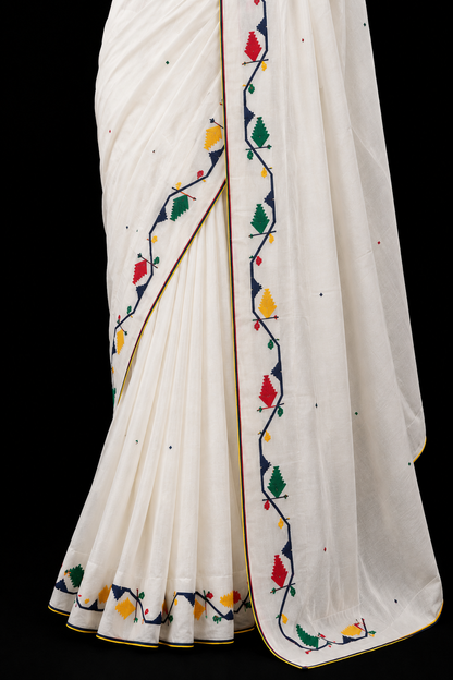 Alpona Muse Jamdani Saree with Statement Blouse