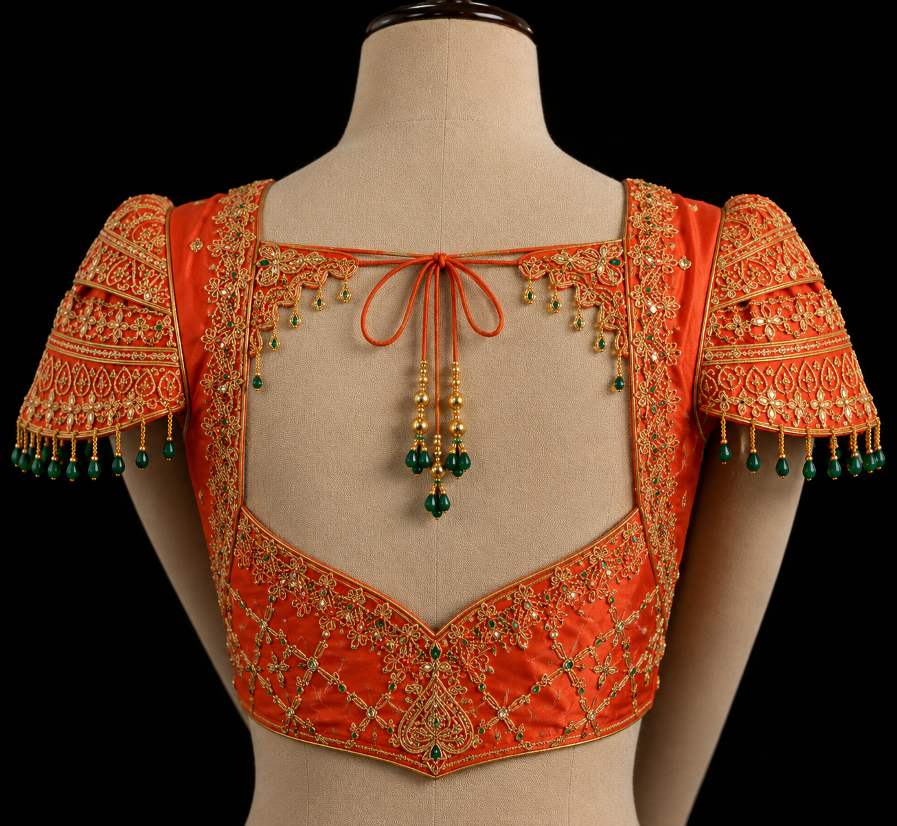 Vermillion Zerdousi Lehenga Set