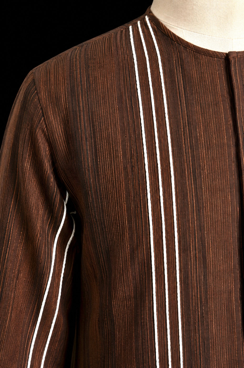 Roy Calcutta Handcrafted Brown Bengali Threadwork Punjabi