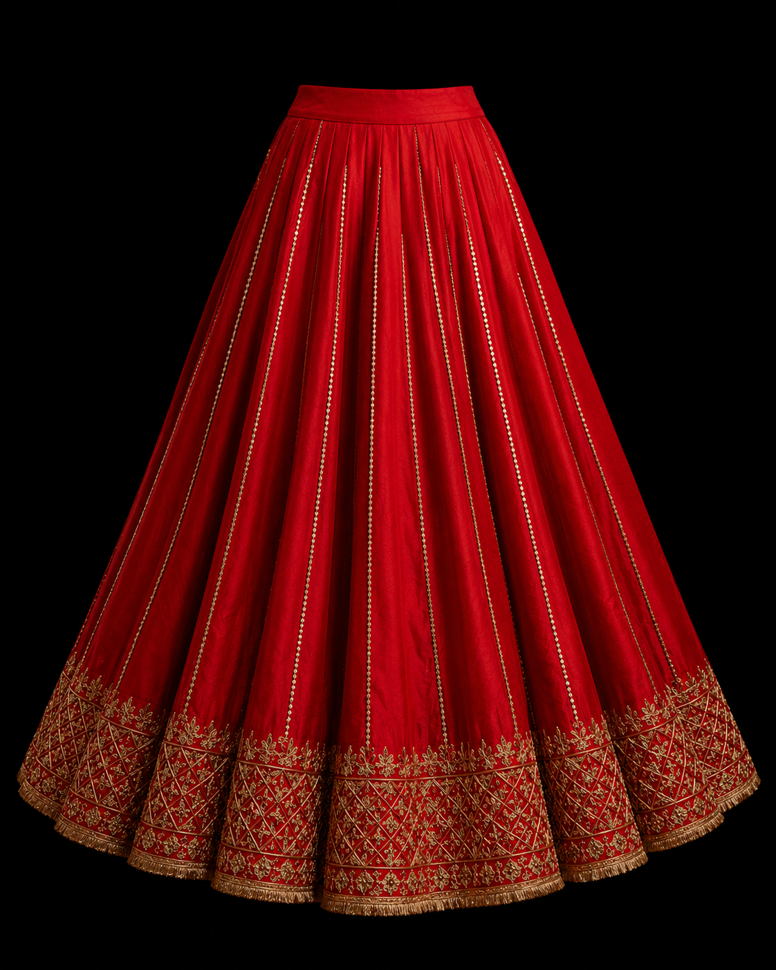 Regal Crimson Zardousi Bridal Lehenga Set